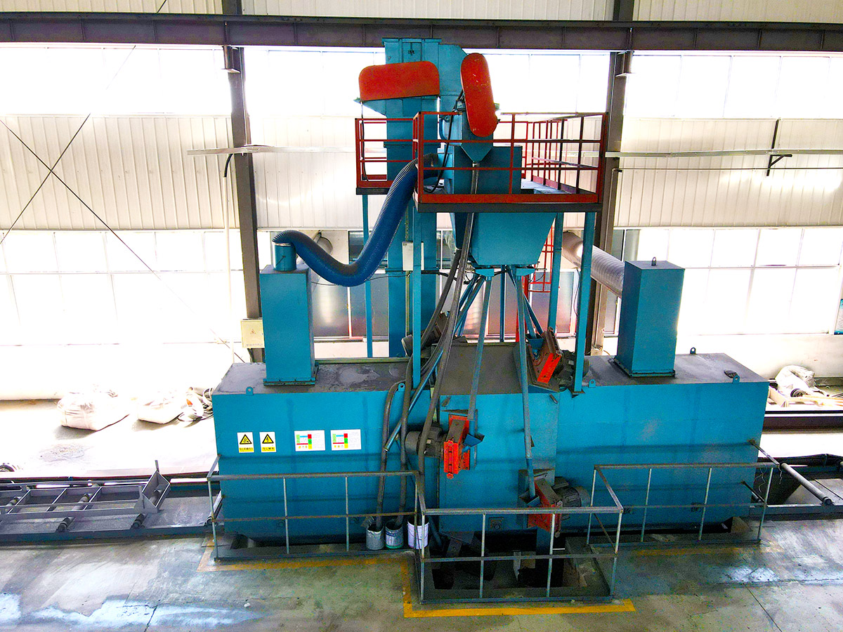 Steel structure shot blasting machine full set of operation process! And the principle of shot blasting
